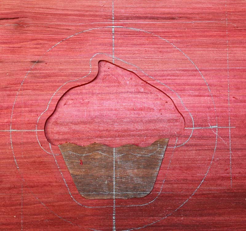 L2 void routed out in the base material